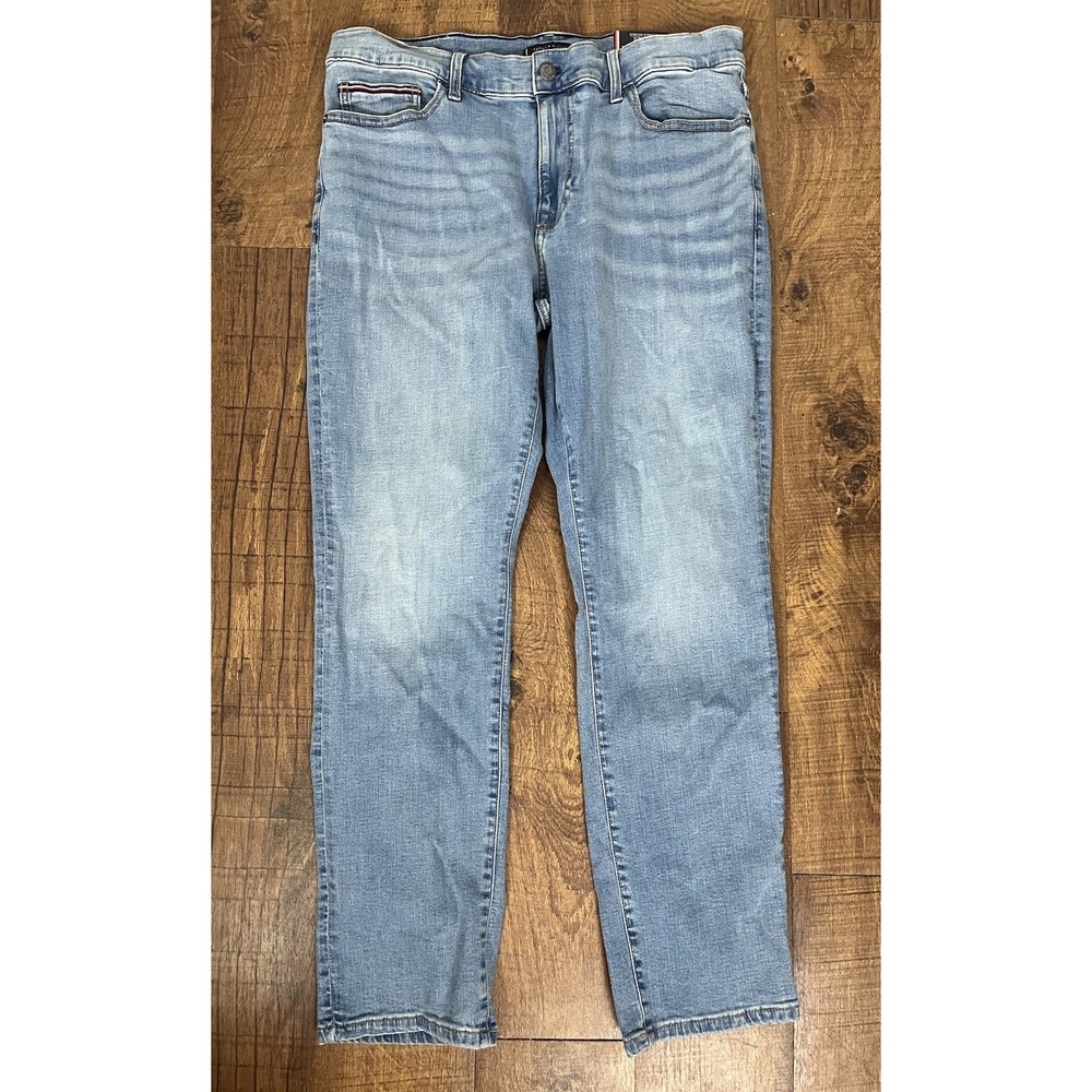 Tommy Hilfiger Men's Stretch Straight Jeans 34x30 Indigo Blue NWT  78JA616